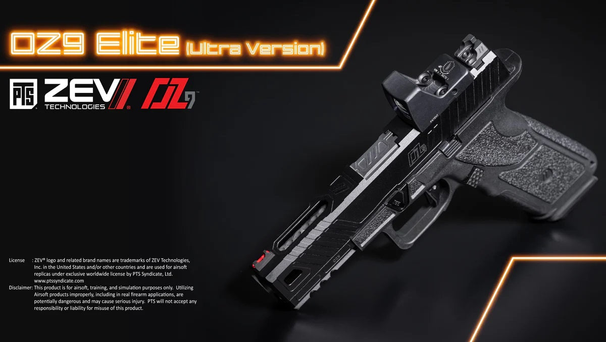 搭配CompTac槍套的PTS ZEV OZ9 Elite (Ultra Version):氣槍愛好者的終極選擇