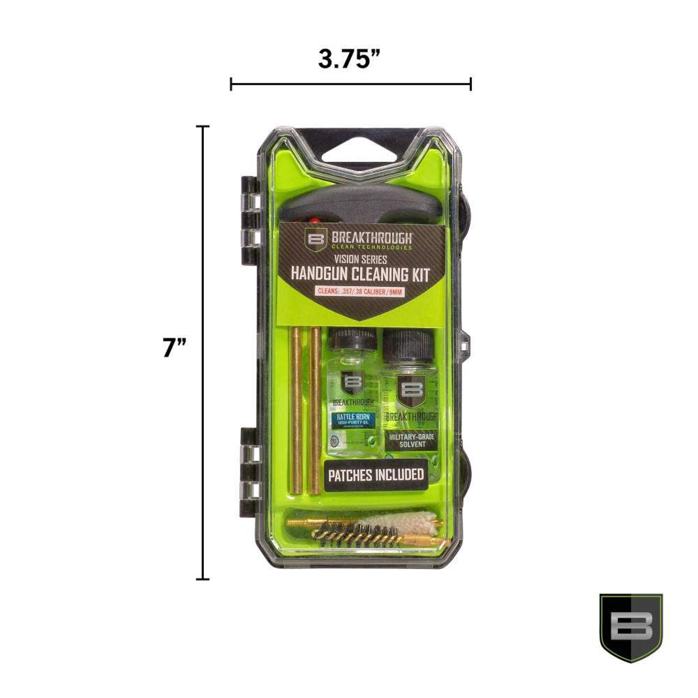 Vision Series Hard Case Pistol Cleaning Kit .357/.38/9mm