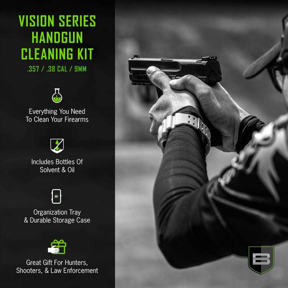 Vision Series Hard Case Pistol Cleaning Kit .357/.38/9mm