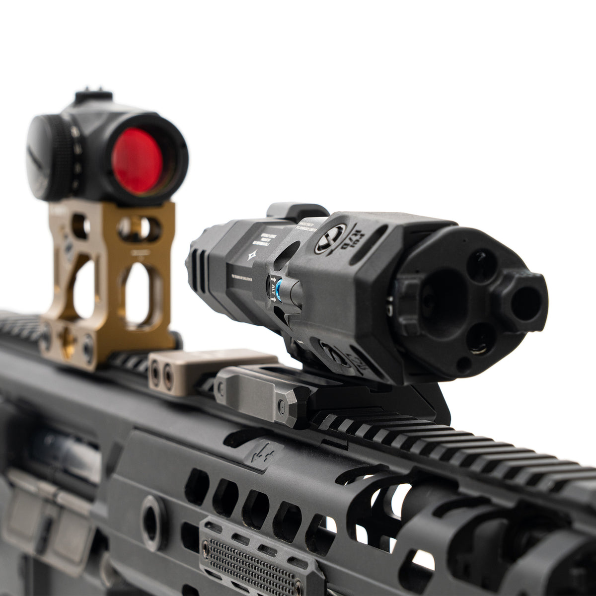 PTS® B.E. Meyers MAWL-PTS Multi-Functional Laser Illuminator / Designator | Officially Authorized × VIS/IR Dual Modes × Ergonomic Offset Design × Top Choice for Night Combat Training