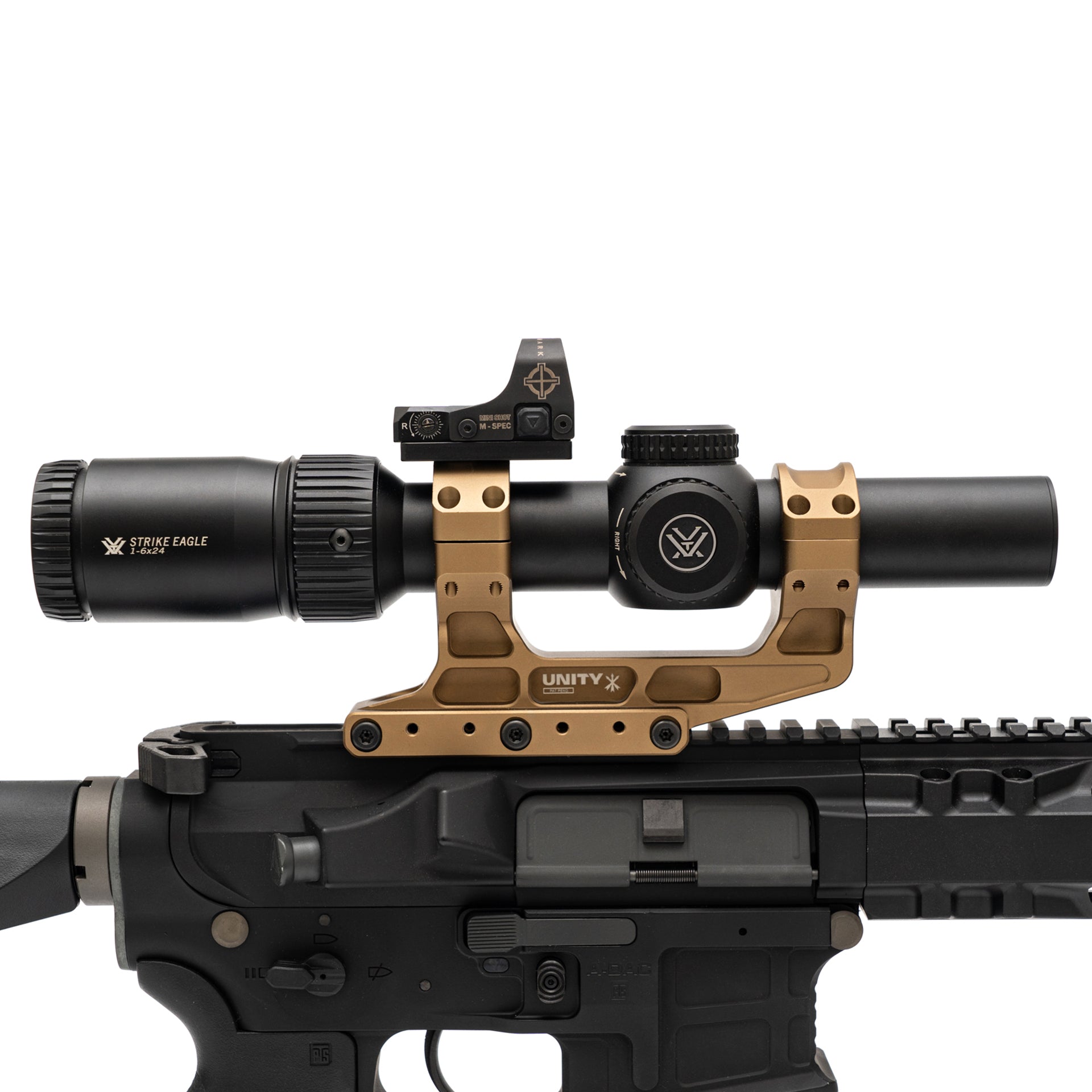 30mm LPVO 鏡座上框架含 PTS 可調式轉接板 (PTS Version)