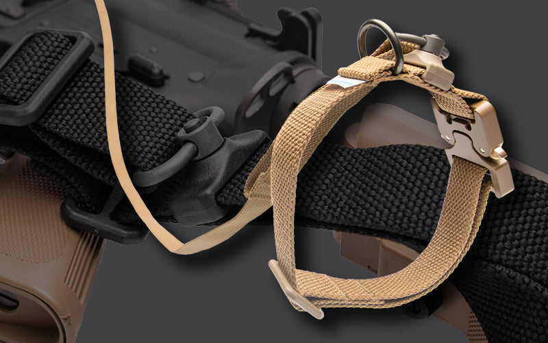 Tactical Dog Collar & Leash K9 犬用項圈與長牽繩 |軍規用料 × 眼鏡蛇扣具 × QD快拆設計