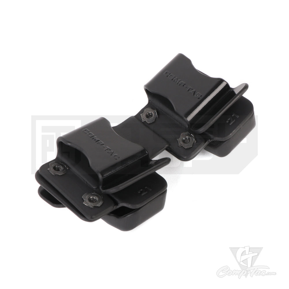 Dual Belt Clip Kydex Hard Magazine Pouch
