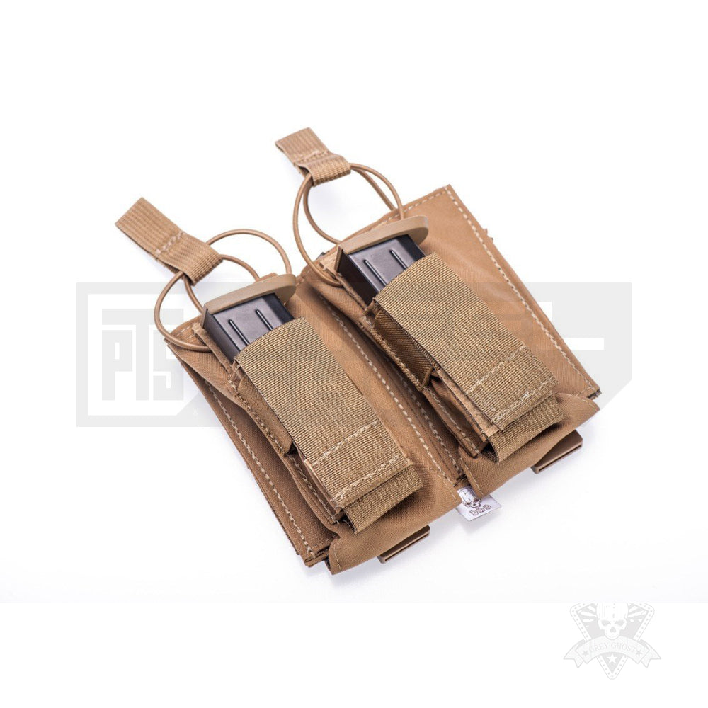 Double AK rifle and pistol magazine pouch