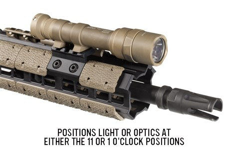 M-LOK® Offset Light/Optic Mount, Aluminum 槍燈/光學瞄具側軌道