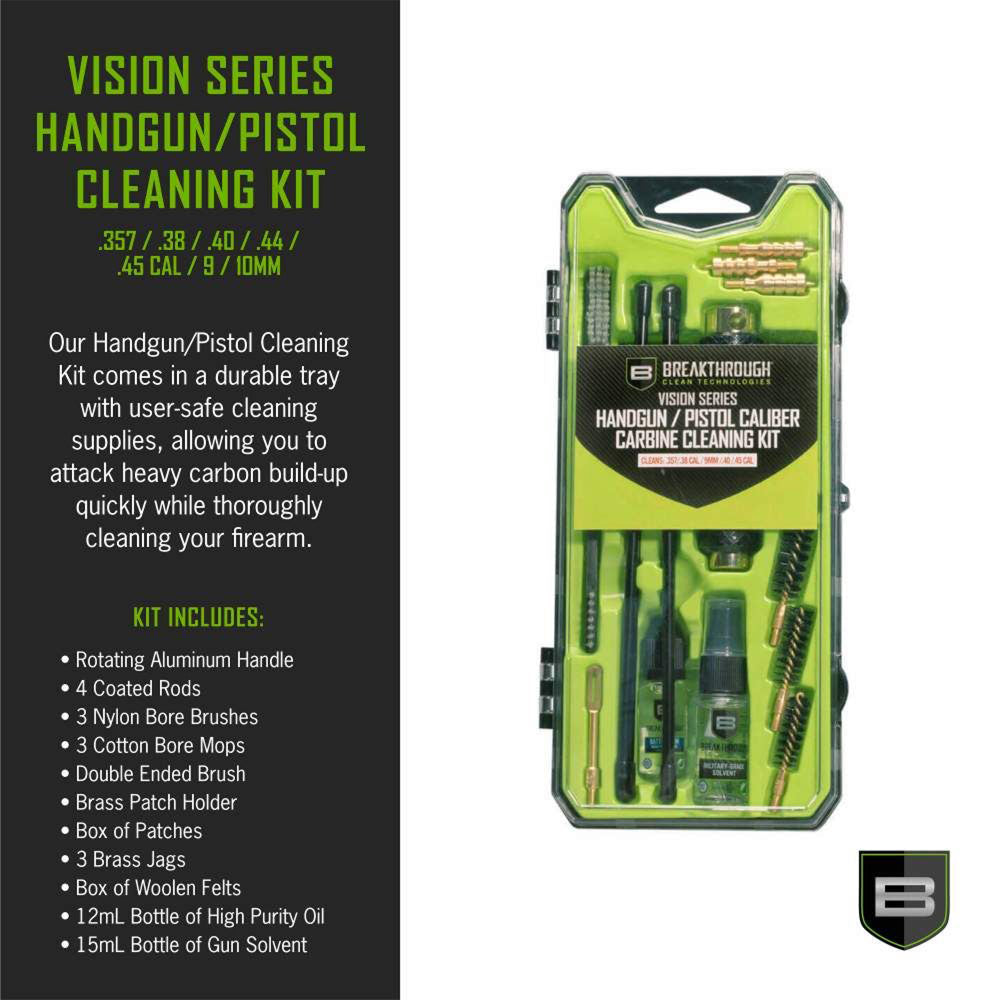 Vision Series™ 多口徑手槍清潔組（9mm / .35 / .38 / .40 / .45 口徑）