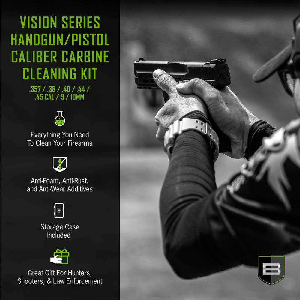 Vision Series™ 多口徑手槍清潔組（9mm / .35 / .38 / .40 / .45 口徑）