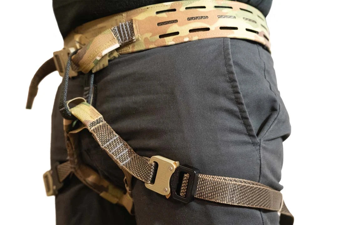 ISH Integrated Tactical Quick-Release Safety Harness System | Tactical Belt × Helicopter Restraint System × Certified Harness Integrated in One