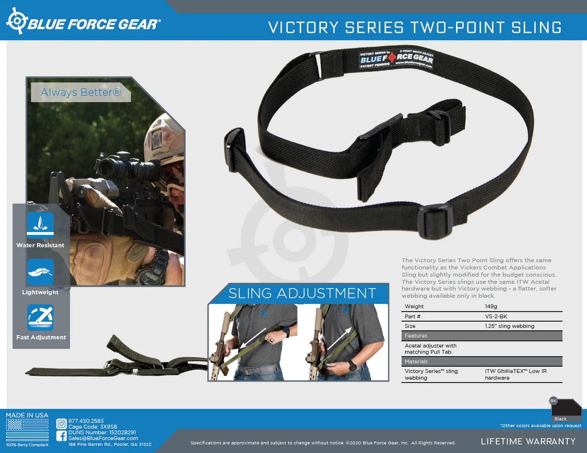 Victory Two Point Sling | Classic Vickers Design × Quick Adjustment Function × US Military Standard Issue