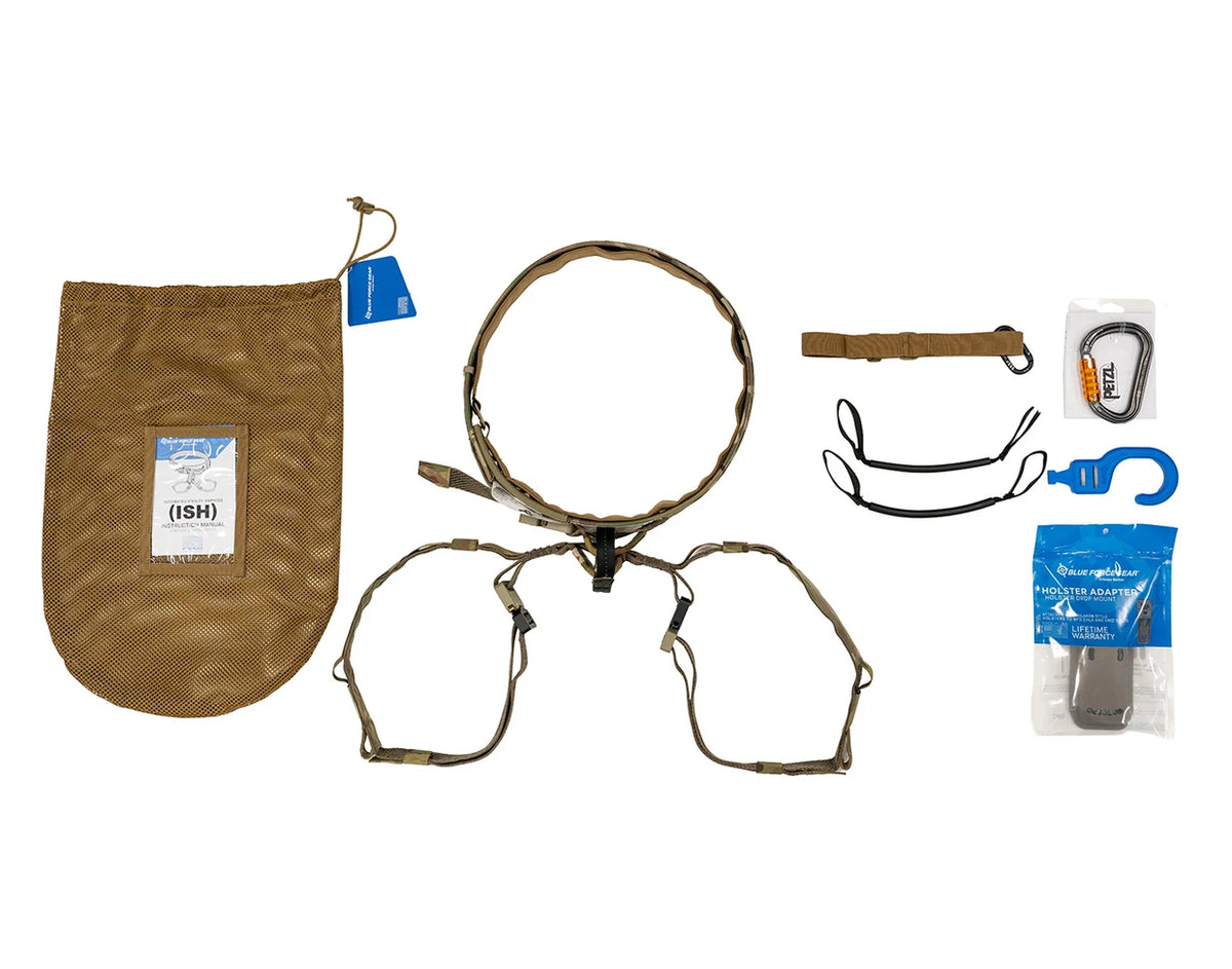 ISH Integrated Tactical Quick-Release Safety Harness System | Tactical Belt × Helicopter Restraint System × Certified Harness Integrated in One