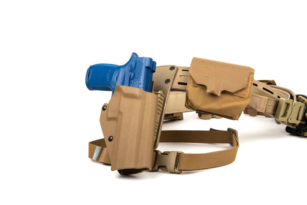 Leg Strap for Holster Adapter Black Holster Stabilizing Leg Strap Set | Stabilizes Holster Position × Improves Dynamic Control × Comfortable and Flexible Support