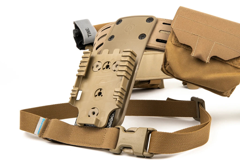 Leg Strap for Holster Adapter Black Holster Stabilizing Leg Strap Set | Stabilizes Holster Position × Improves Dynamic Control × Comfortable and Flexible Support