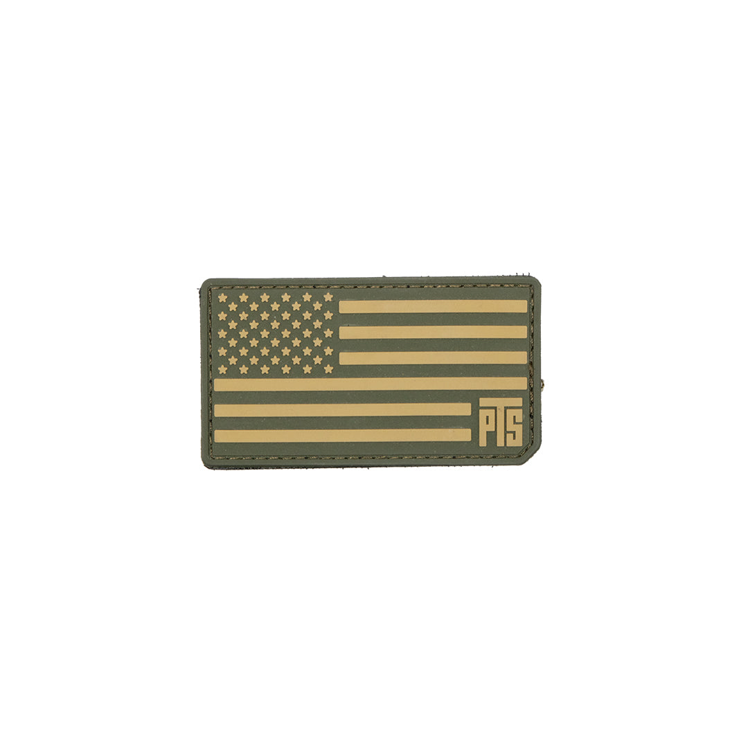 PVC American Flag Badge 8.8cm